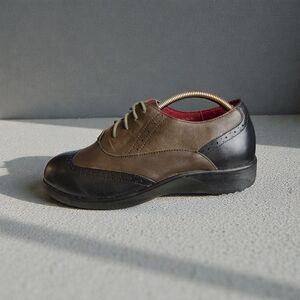 Men's Brown and Black Oxford Shoes